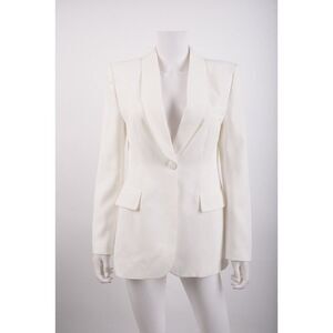 Zara Womens Tuxedo Dinner Suit Jacket Oyster White S Small 2922/046 NWT